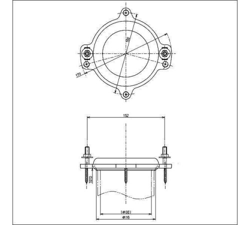Фланец для унитаза TOTO Neorest T53WR100