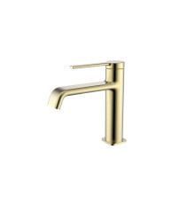 Смеситель для раковины AQUAMERIT Asti 104 мм матовое золото AQM6410BG