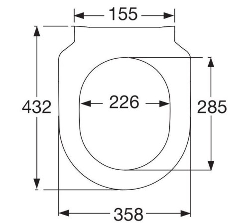 Сиденье для унитаза Villeroy & Boch Avento Slim с микролифтом 9M87S101
