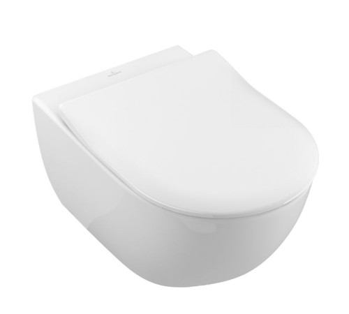 Сиденье для унитаза Villeroy & Boch Subway 2.0 SlimSeat SoftClosing белый 9M78S101