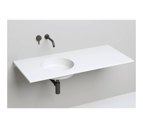 Раковина встраиваемая снизу Salini Marea 42х42х12.8 см S-Stone белый матовый 1802204M