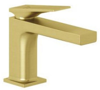 Смеситель для раковины Kludi DECUS 85 мм донный клапан Push-Open брашированное золото 54266N075