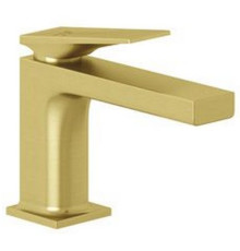 Смеситель для раковины Kludi DECUS 85 мм донный клапан Push-Open брашированное золото 54266N075