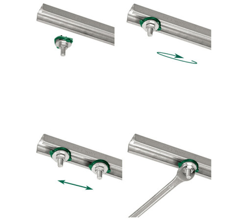Болт быстрого монтажа Walraven BIS RapidRail Hammerfix M8x40 мм 6523804