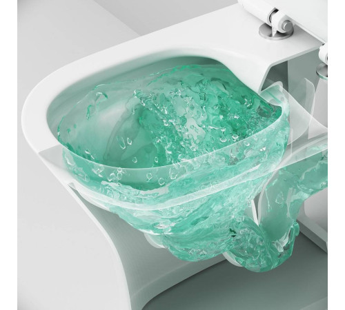 Унитаз-компакт напольный AM.PM Sense FlashClean с сиденьем микролифт C748600SC