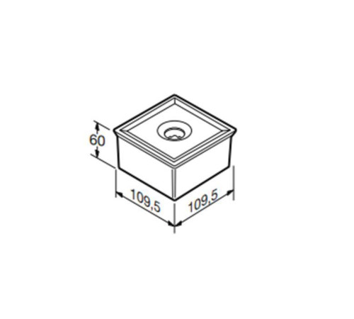 Контейнер с крышкой Armani/Roca Island темный пластик 7.8164.5.304.3