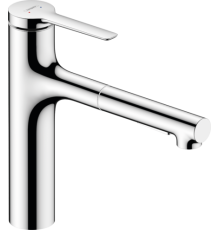 Смеситель для кухни hansgrohe Zesis M33 163 мм 2 режима выдвижной излив sBox Lite 74804000