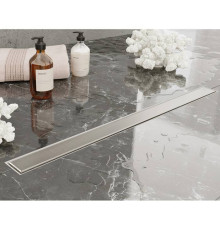 Трап душевой Plumberia Selection PS MODULAR 4x90 см с двусторонней накладкой нержавеющая сталь PSM90MT