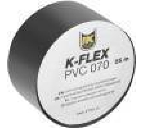 Лента ПВХ K-FLEX PVC AT 070 38 мм x 25 м черная 850CG020001