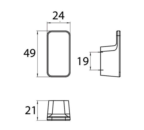 Крючок для полотенец подвесной emco Art хром 1675 001 00