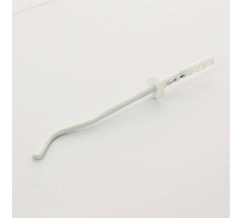 Кронштейн штыревой плоский Uni-Fitt 7х180 мм белый с дюбелем 870W0718