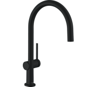 Смеситель для кухни Hansgrohe Talis M54 220 поворотный излив черный матовый 72804670