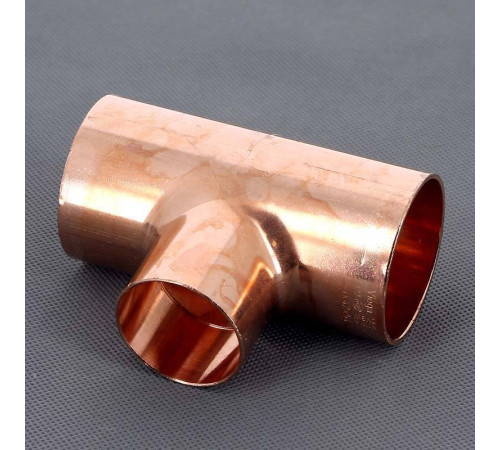 Тройник медный под пайку Viega 54х42х54 мм 119652