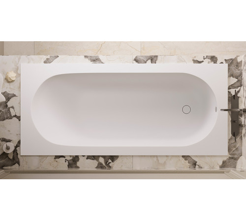 Ванна встраиваемая Salini Lofo 179х79.1х61 см Solid Surface белый матовый UM12322
