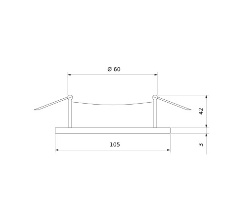 Алюминиевый точечный светильник 6069 MR16 WH белый