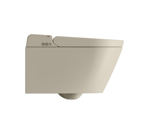 Унитаз-биде подвесной GSI WClean безободковый 590х375 мм матовый Creta 7418K08