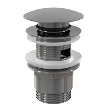 Выпуск AlcaPlast 1 1/4 Click-Clack с переливом большая пробка хром A390