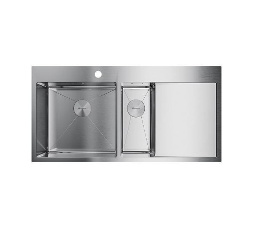 Кухонная мойка Omoikiri Akisame 100-2-L-IN нержавеющая сталь 100x51 см 4973544