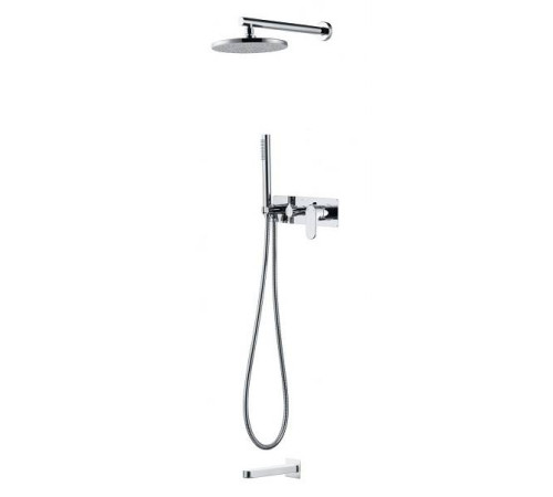 Душевой комплект встраиваемый Boheme Spectre верхний душ 22.5 см хром 454-2-CR