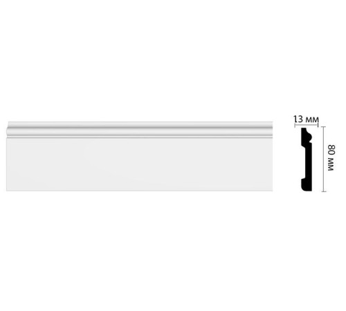 Плинтус напольный DECOMASTER D005 ДМ 79х13х2000 мм D005 ДМ