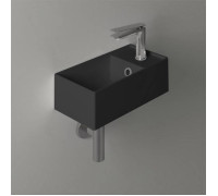 Раковина подвесная Simas Agile 40х20 см 1 отверстие правая черный матовый AG20 nero matt