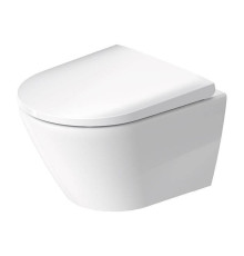 Унитаз подвесной Duravit D-Neo 48x37 см безободковый с сиденьем микролифт белый 45880900A1