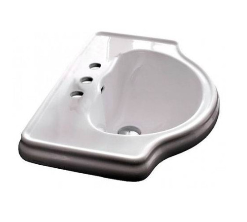 Раковина Kerasan Retro 62х45.5 см 3 отверстия белая 103001