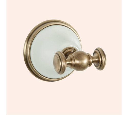 Крючок для полотенца Tivoli Harmony белый/бронза TWHA016bi/br