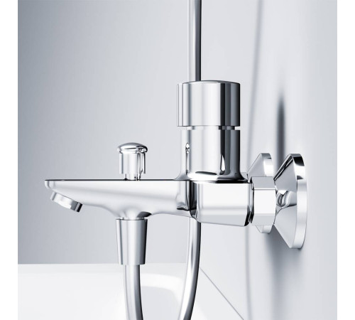 Смеситель для ванны и душа AM.PM X-Joy TouchReel нажимной F85A10500