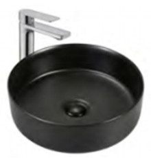 Раковина Splendy Bliss 400x400x125 мм без отверстия цвет черный матовый BL10540T0NBM