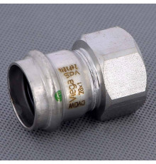 Муфта переходная пресс-В Viega Sanpress Inox нержавеющая сталь 28x1 436650