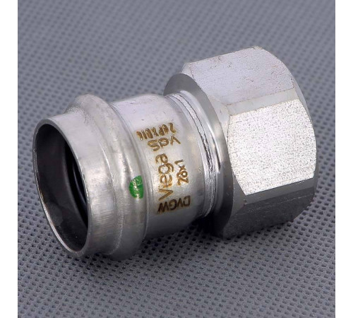 Муфта переходная пресс-В Viega Sanpress Inox нержавеющая сталь 28x1 436650