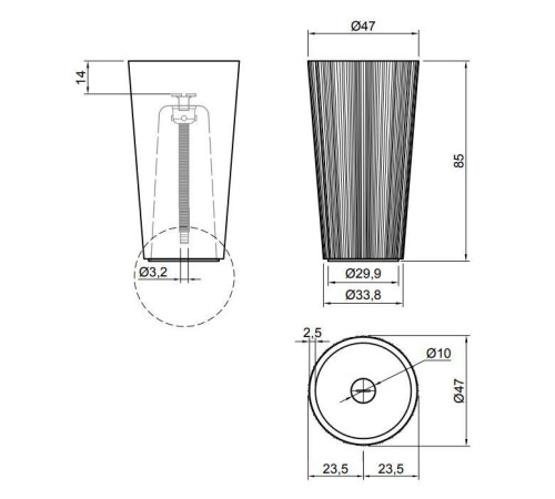 Раковина напольная Antonio Lupi Plisse 47х85 см Flumood белая PLISSE