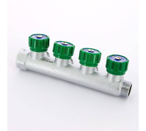 Коллектор проходной FAR 3/4 НВ 4 выхода 1/2 НР Eurokonus межосевое расстояние 45 мм FK 3824 3412