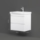 Тумба под раковину подвесная AM.PM Like 65 см 2 ящика белый глянец M80FHX0652WG