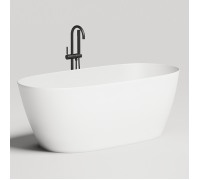 Ванна отдельностоящая Salini Sofia Light 165х75х60 см S-Sense с переливом белый глянцевый 103711G