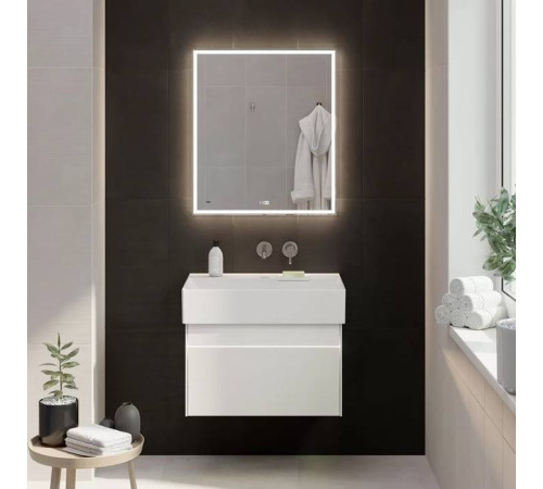 Тумба подвесная Kerama Marazzi Logica 67x46x40.3 см 2 ящика белоснежный LOG.70.2\WHT