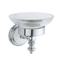 Мыльница Boheme Vogue круглая подвесная хром 10133