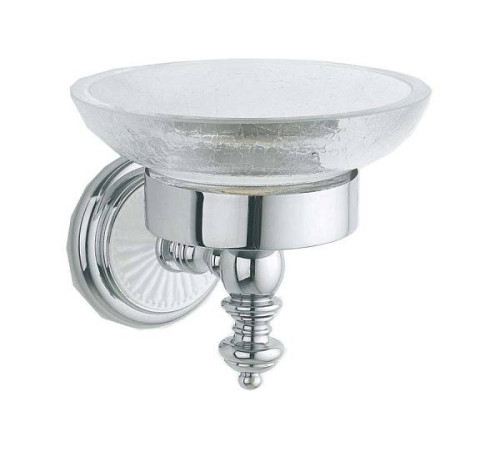 Мыльница Boheme Vogue круглая подвесная хром 10133