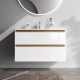 Тумба под раковину подвесная AM.PM X-Joy 100 см 2 ящика белый глянец M85AFHX1002WG