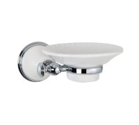Мыльница подвесная Tivoli World Harmony 106 керамическая белая белый хром TWHA106bi/cr
