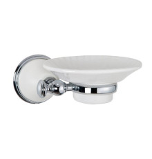 Мыльница подвесная Tivoli World Harmony 106 керамическая белая белый хром TWHA106bi/cr