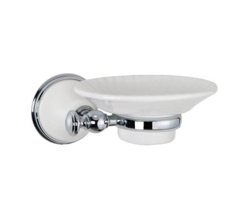 Мыльница подвесная Tivoli World Harmony 106 керамическая белая белый хром TWHA106bi/cr