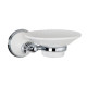 Мыльница подвесная Tivoli World Harmony 106 керамическая белая белый хром TWHA106bi/cr