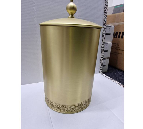 Ведро с крышкой 3SC Bally ручка Zar Matt Satin Brass FSC65/02LX