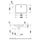 Раковина встраиваемая снизу Duravit No.1 55х40 см без отверстия белый глянцевый 03945500282/03955500282