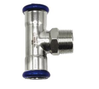 Тройник Comisa Inox-Press 22х1/2х22 мм НР нержавеющая сталь SS642060406