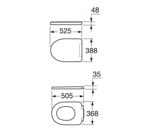 Сиденье для унитаза Armani/Roca Island микролифт белый 7.8017.6.200.4