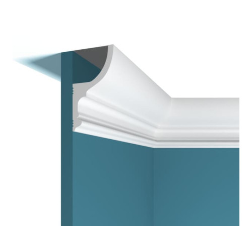 Карниз потолочный Perfect Plus P79 ударопрочный полимер 150x150x2000 мм P79