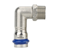 Угольник раструбный Varmega Inox Press 22х3/4 НР VM715002205